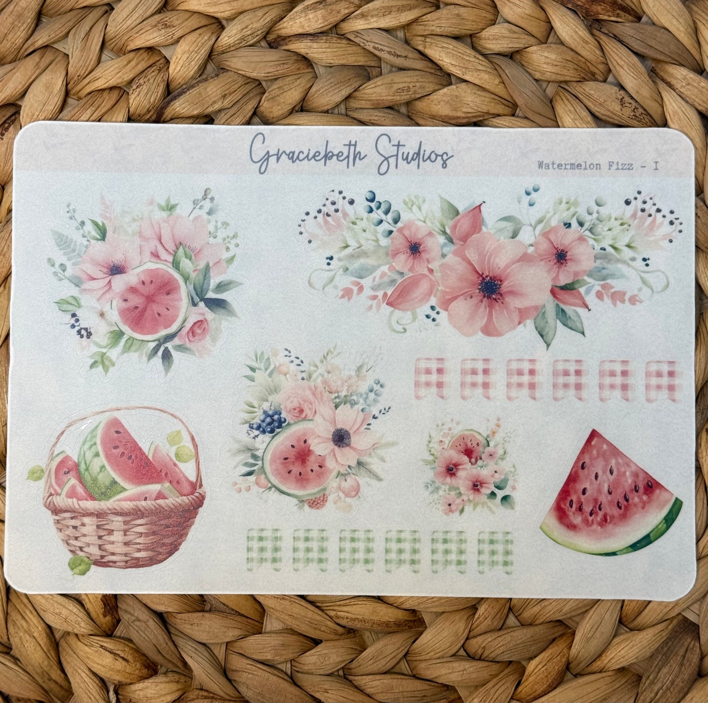 Watermelon Fizz Deco Stickers