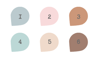 Smiley Coffee Colors - Functional Flags, Drops and Squares Mix