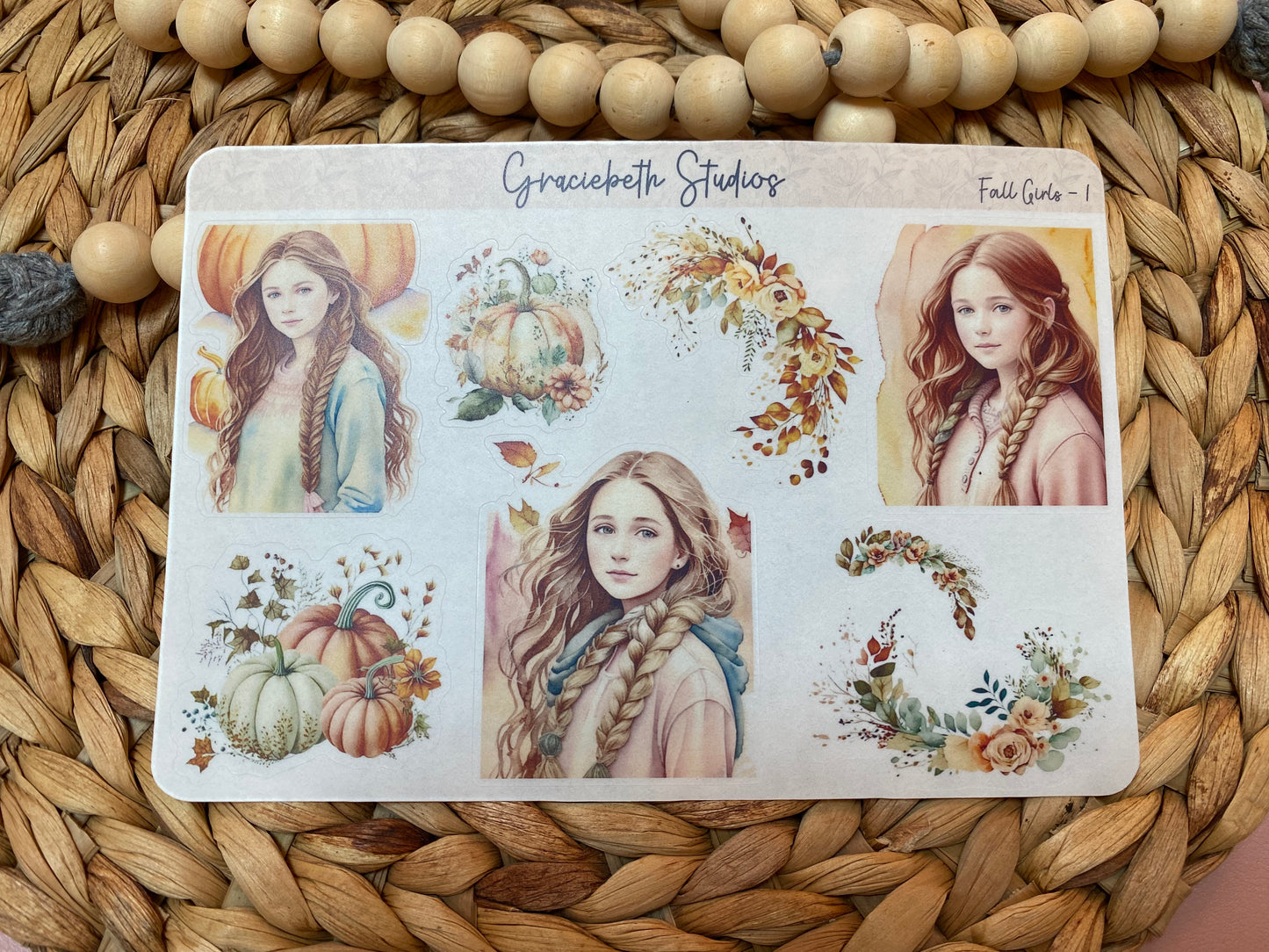 Fall Girls Deco Stickers