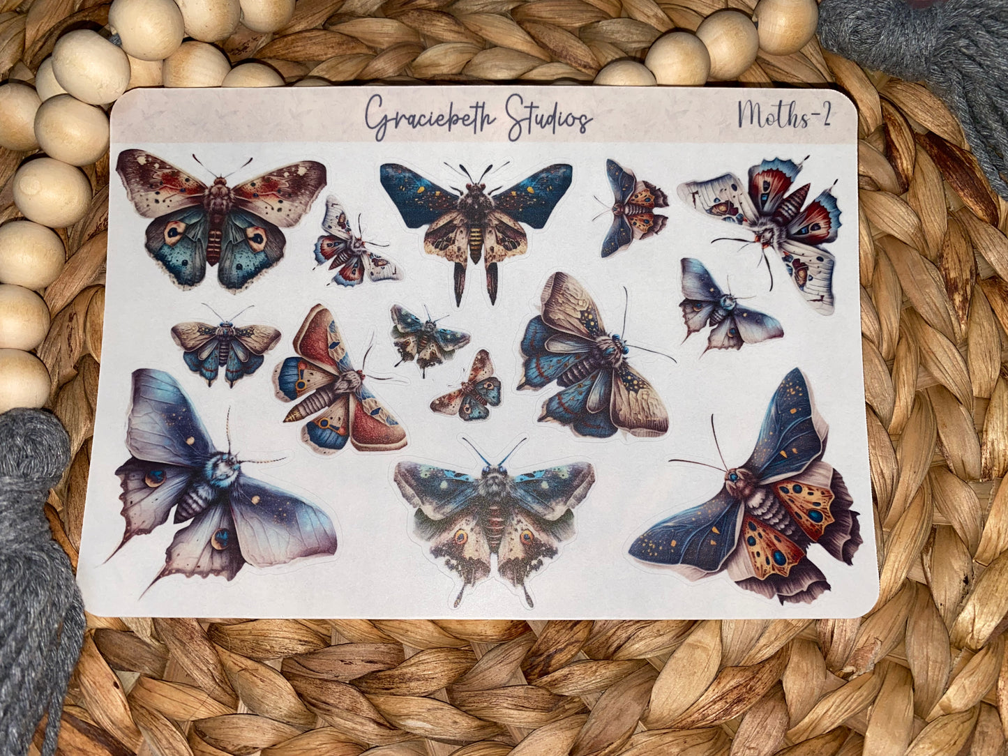 Moth Deco Stickers
