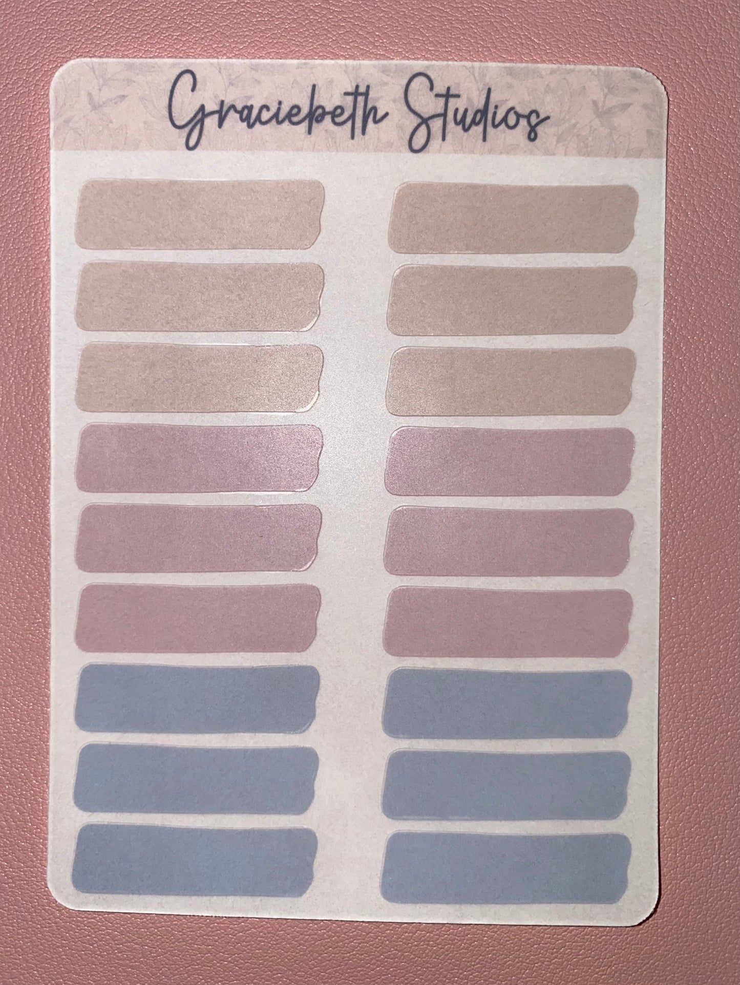 Pastel Paint Swatch - Hobonichi Cousin