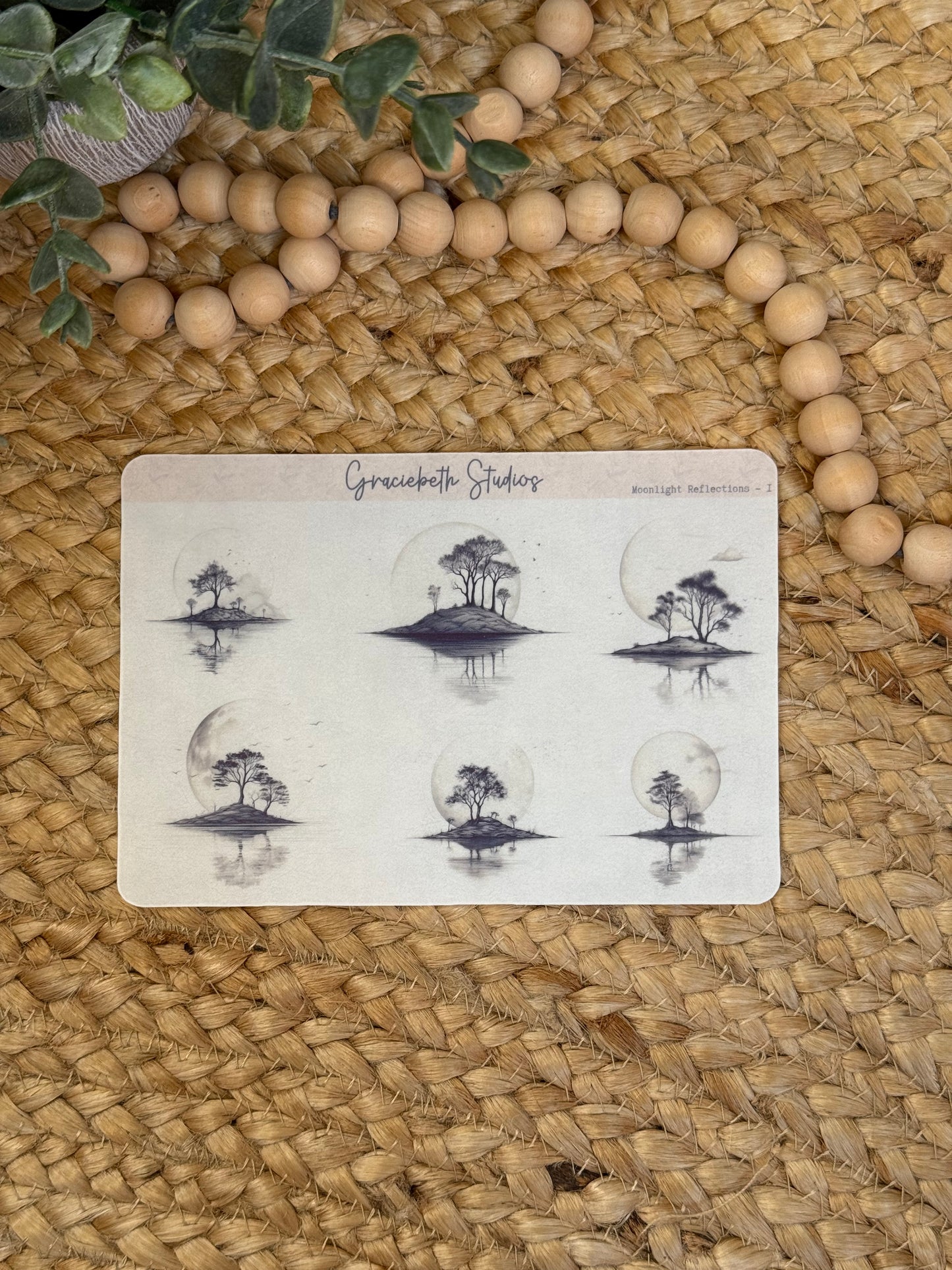 Moonlight Reflections Deco Stickers