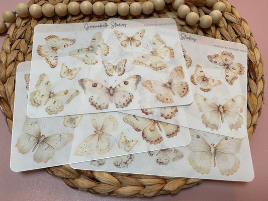 Watercolor Butterflies Deco Stickers