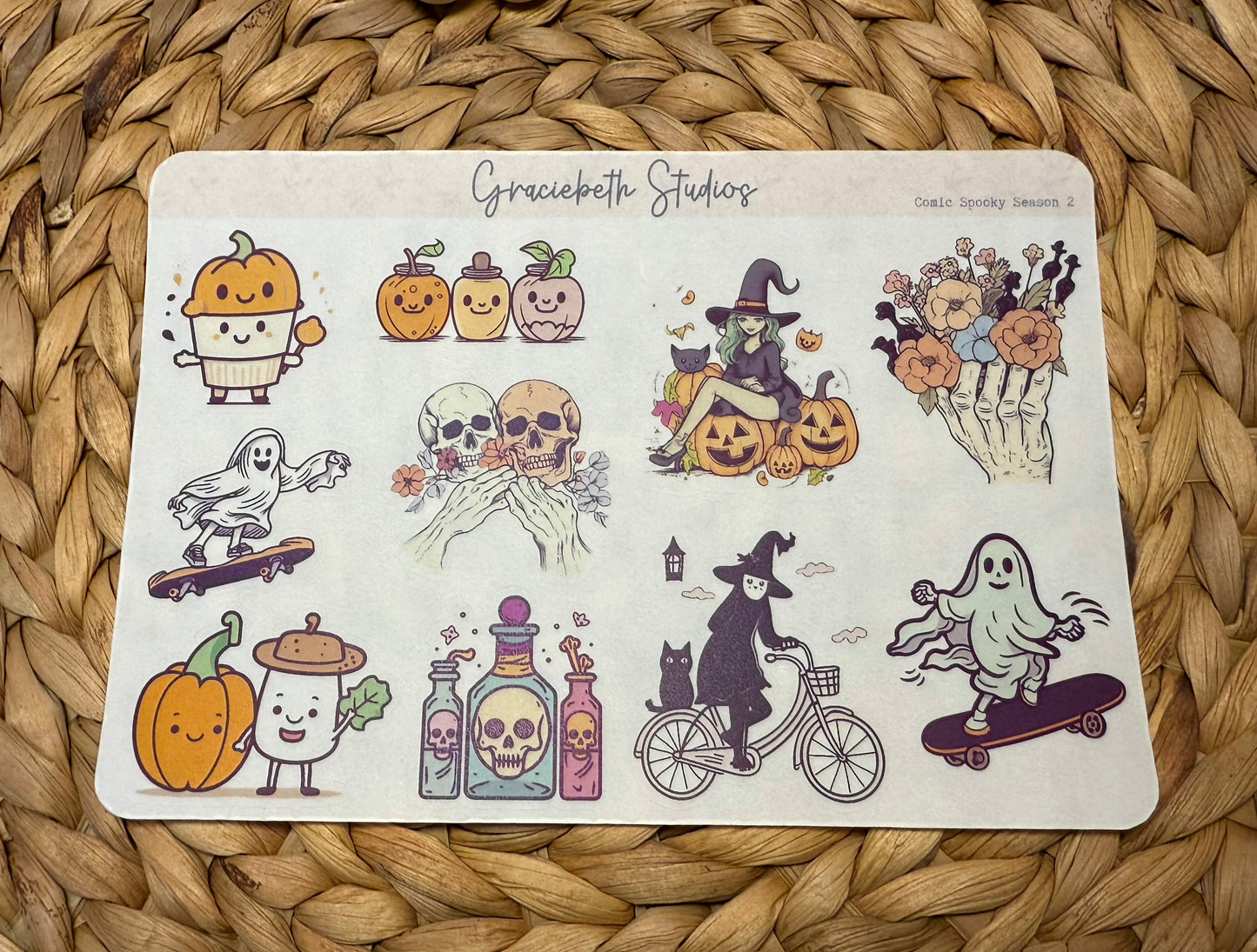 Comic Spooky Season Deco Stickers