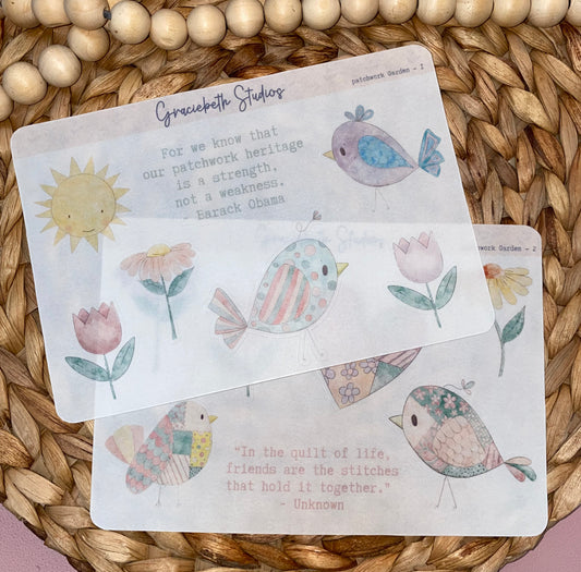 Patchwork Garden Deco Stickers