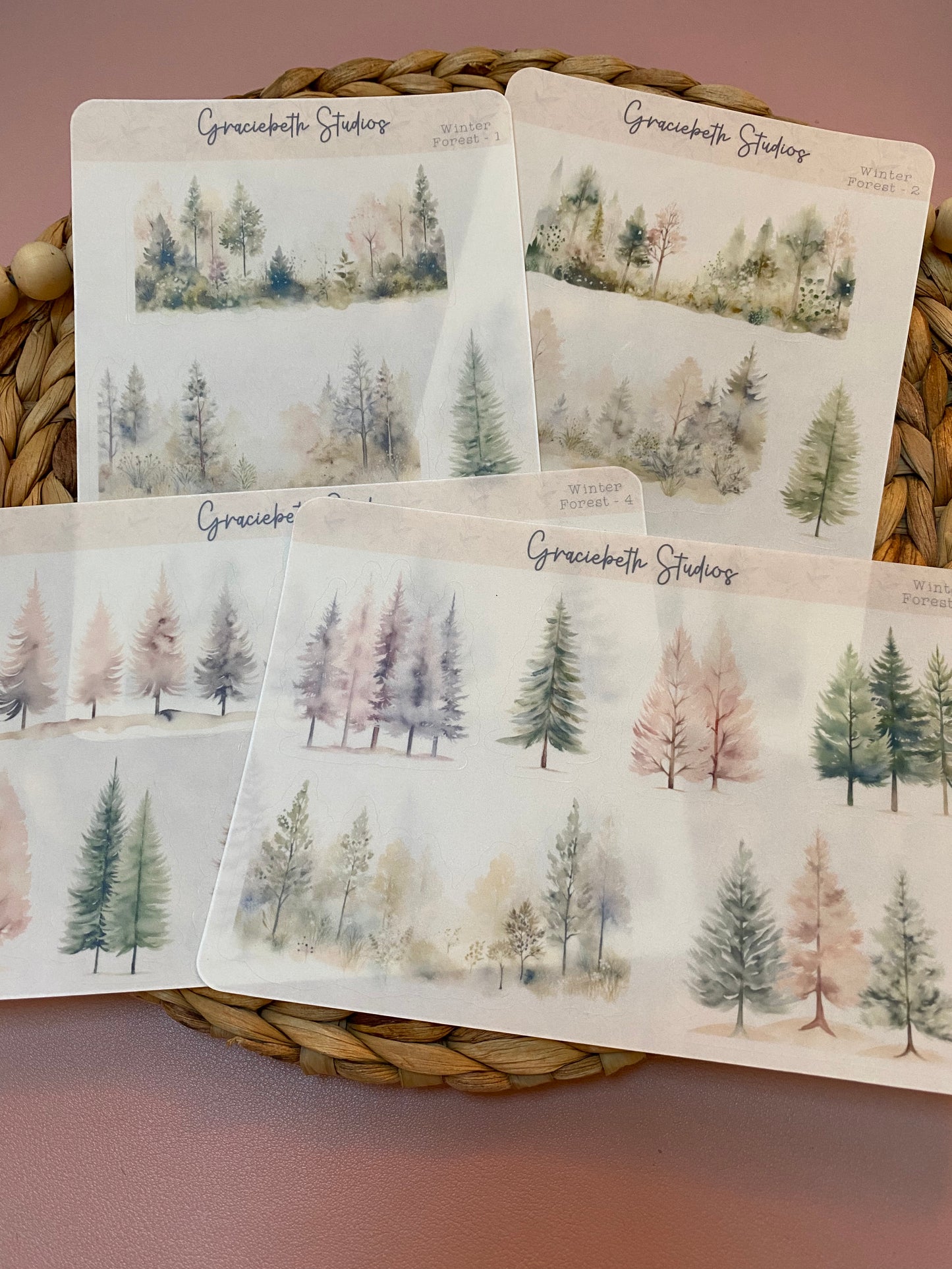 Winter Forest Deco Stickers