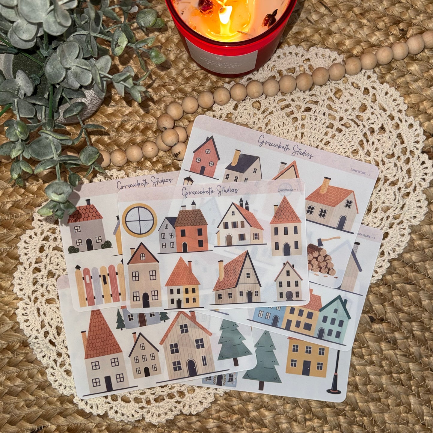 Scandi Village -  Deco Stickers