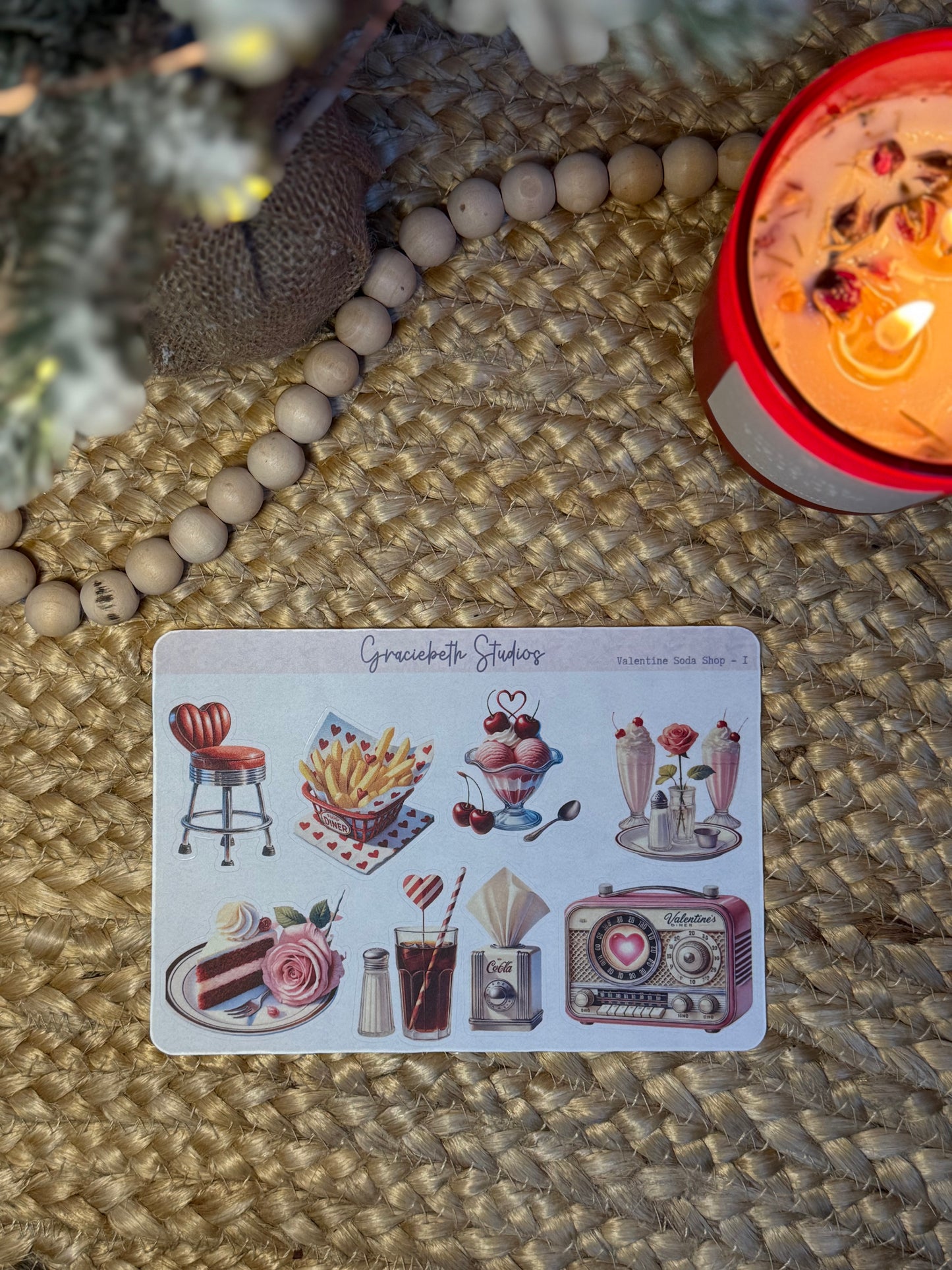 Valentine Soda Shop - Deco Stickers