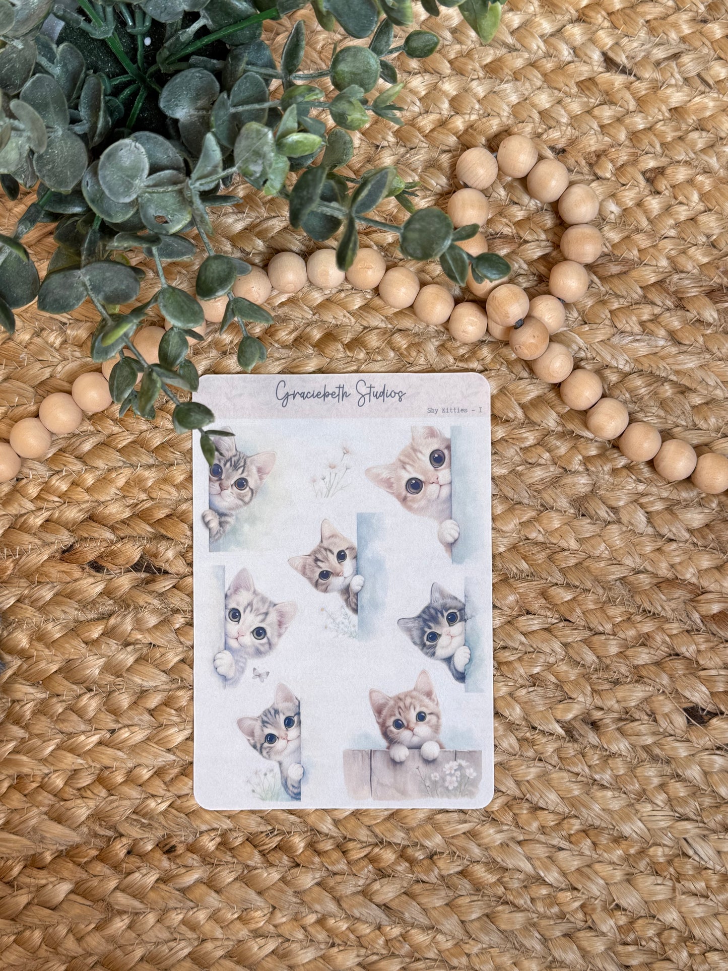 Shy Kitties - Deco Stickers