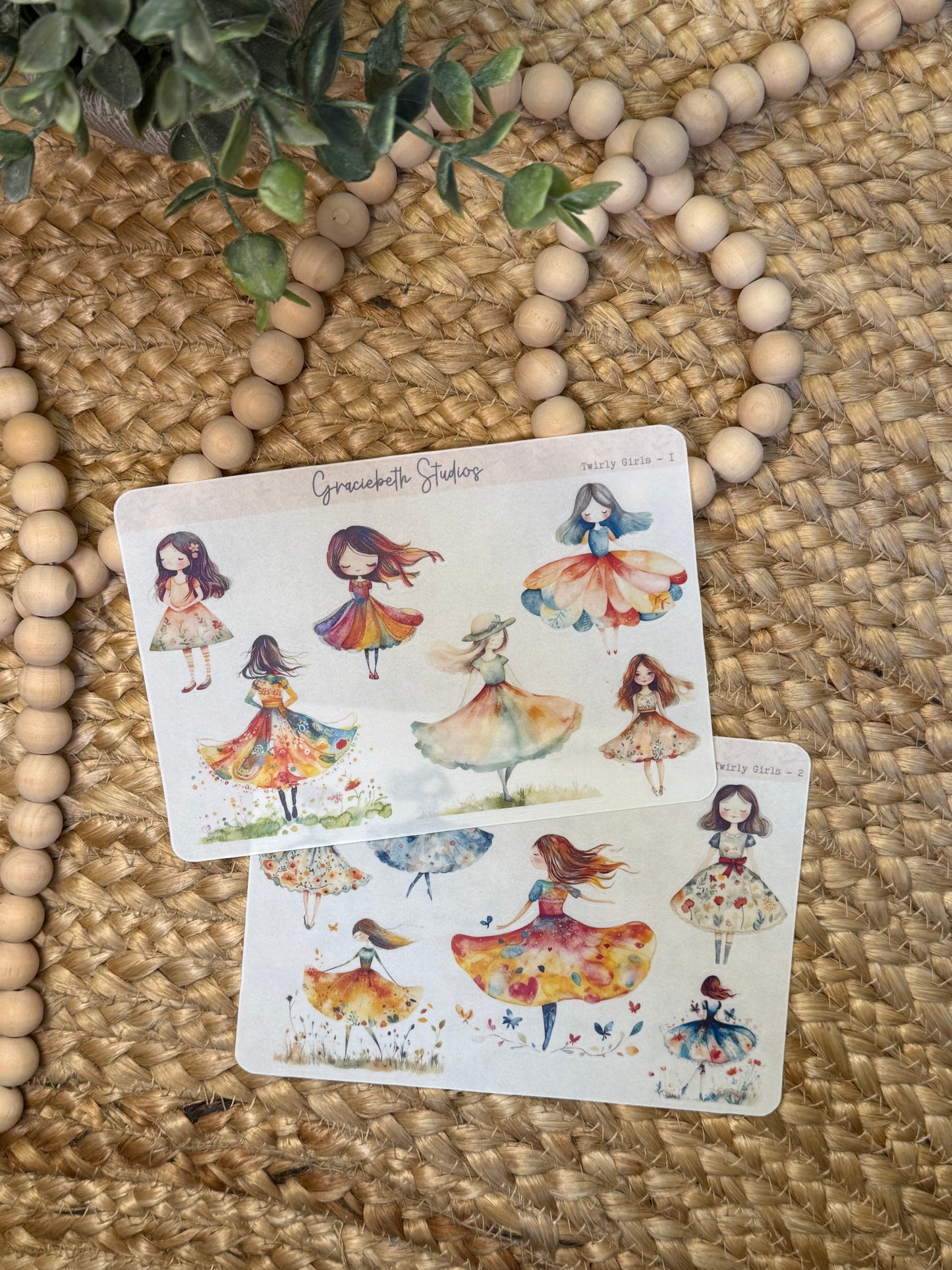 Twirly Girls Deco Stickers