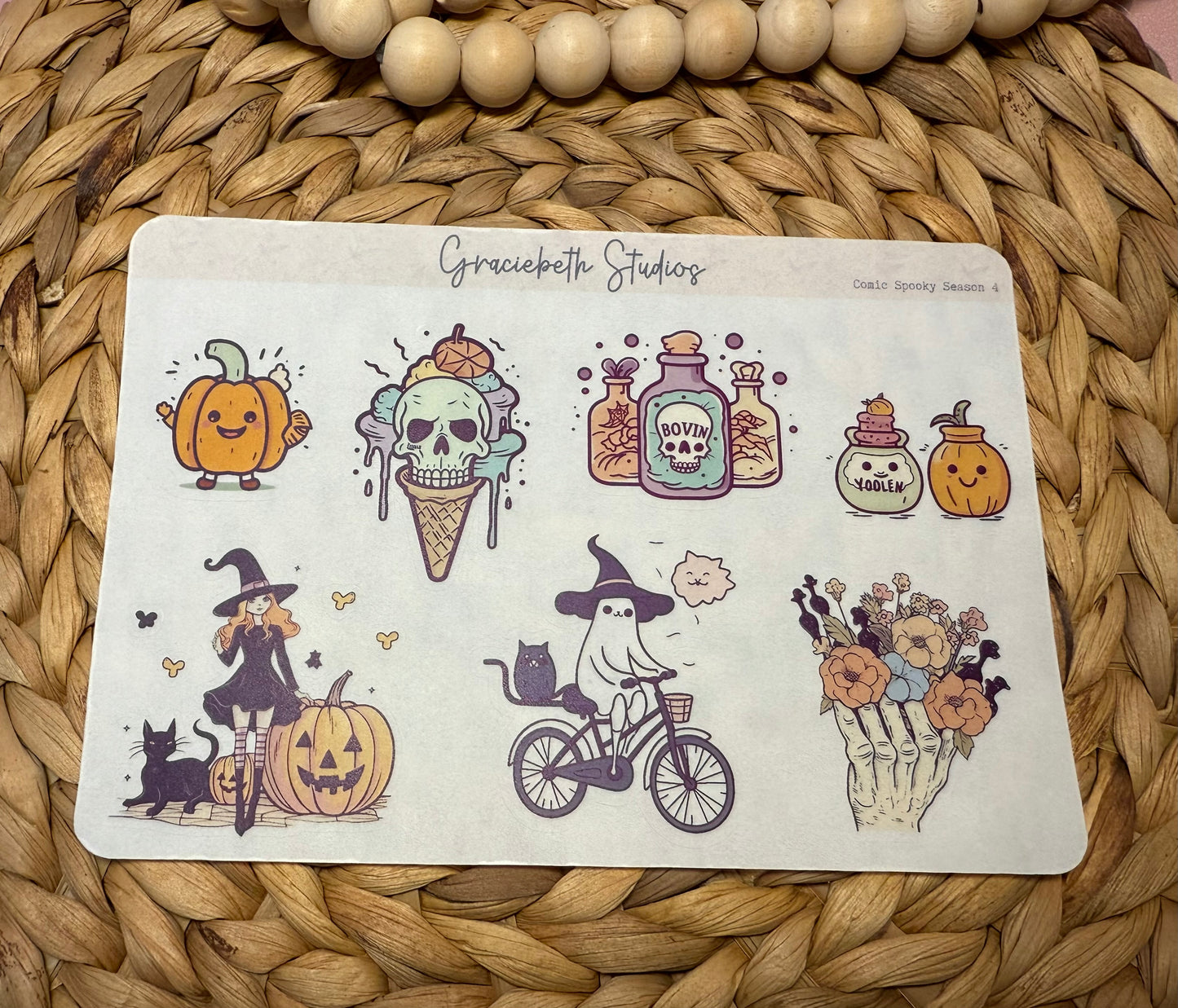 Comic Spooky Season Deco Stickers