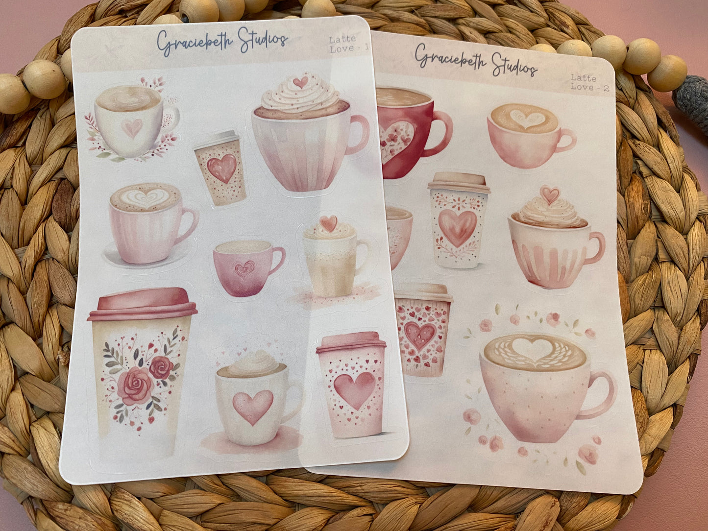 Latte Love Deco Stickers