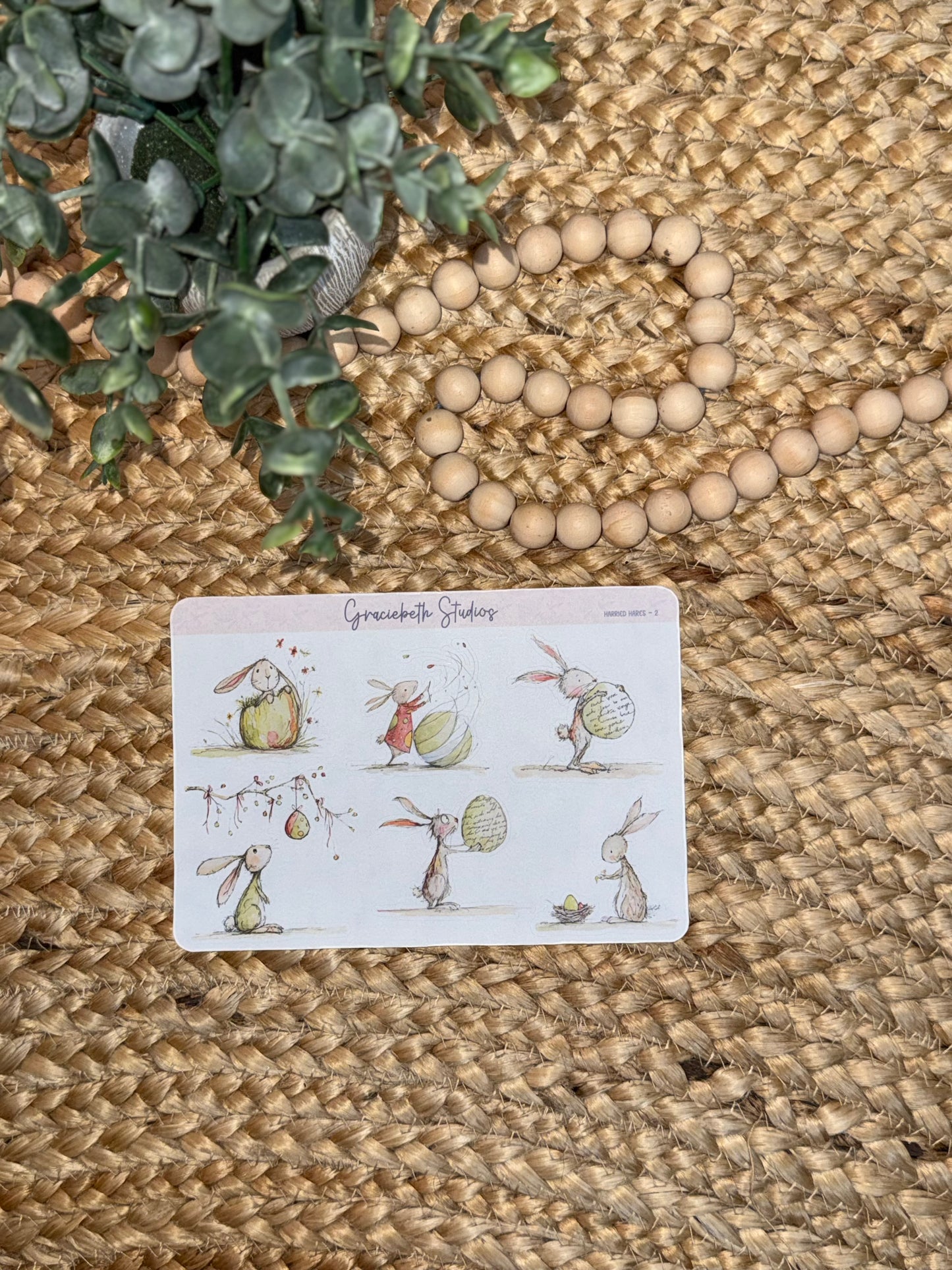 Harried Hares -  Deco Stickers