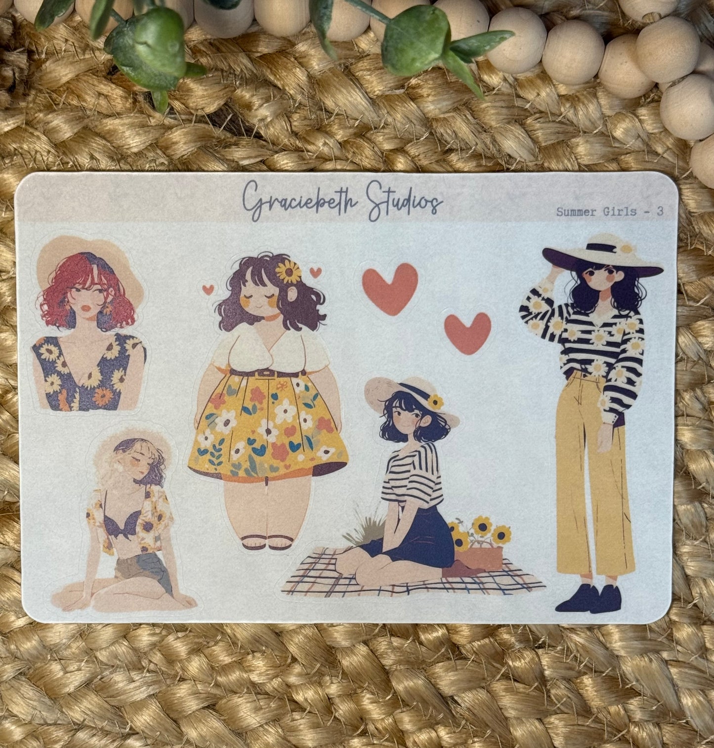 Summer Girls Deco Stickers