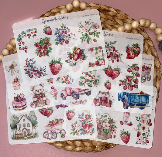 Strawberry Fields Deco Stickers