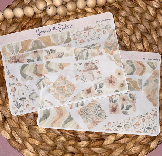 Torn Edges - Boho Summer Deco Stickers