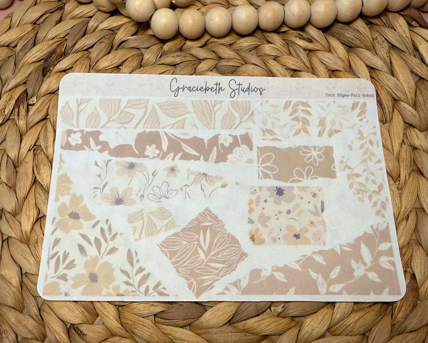 Torn Edges - Fall Boho Deco Stickers