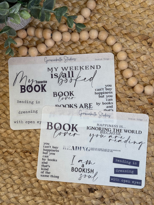 Bookish Things - Deco Stickers