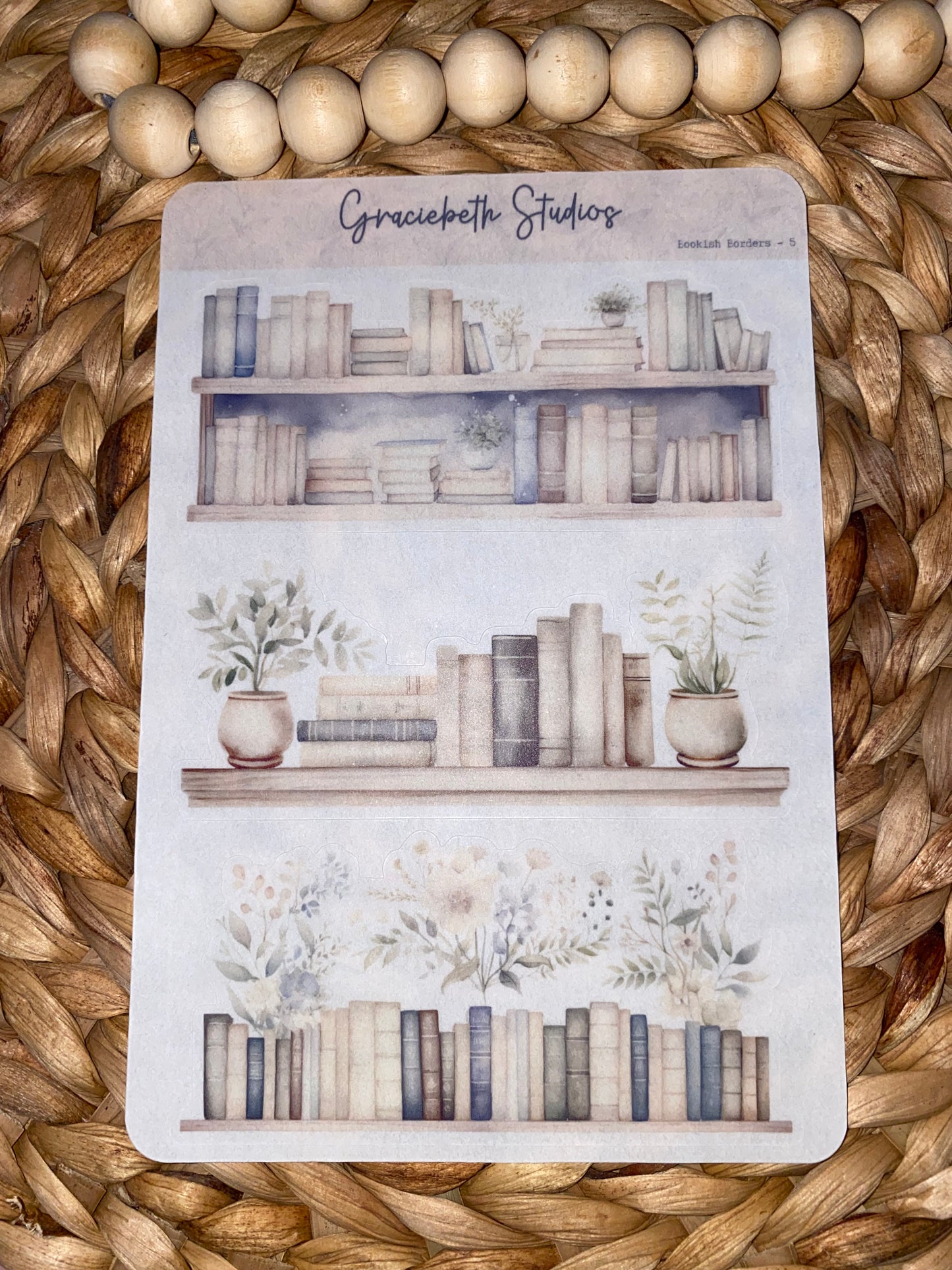 Bookish Borders Deco Stickers