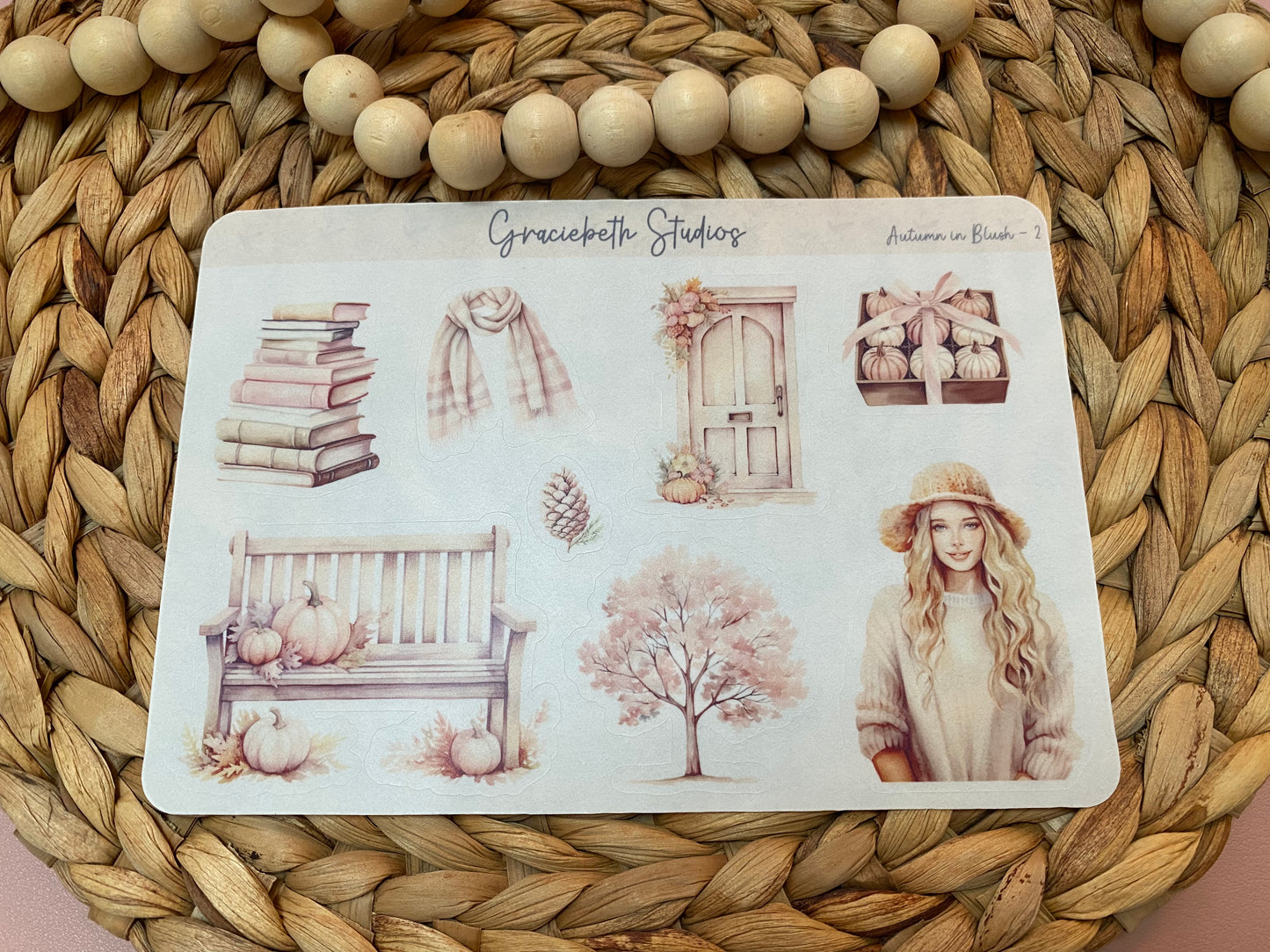 Autumn in Blush Deco Stickers