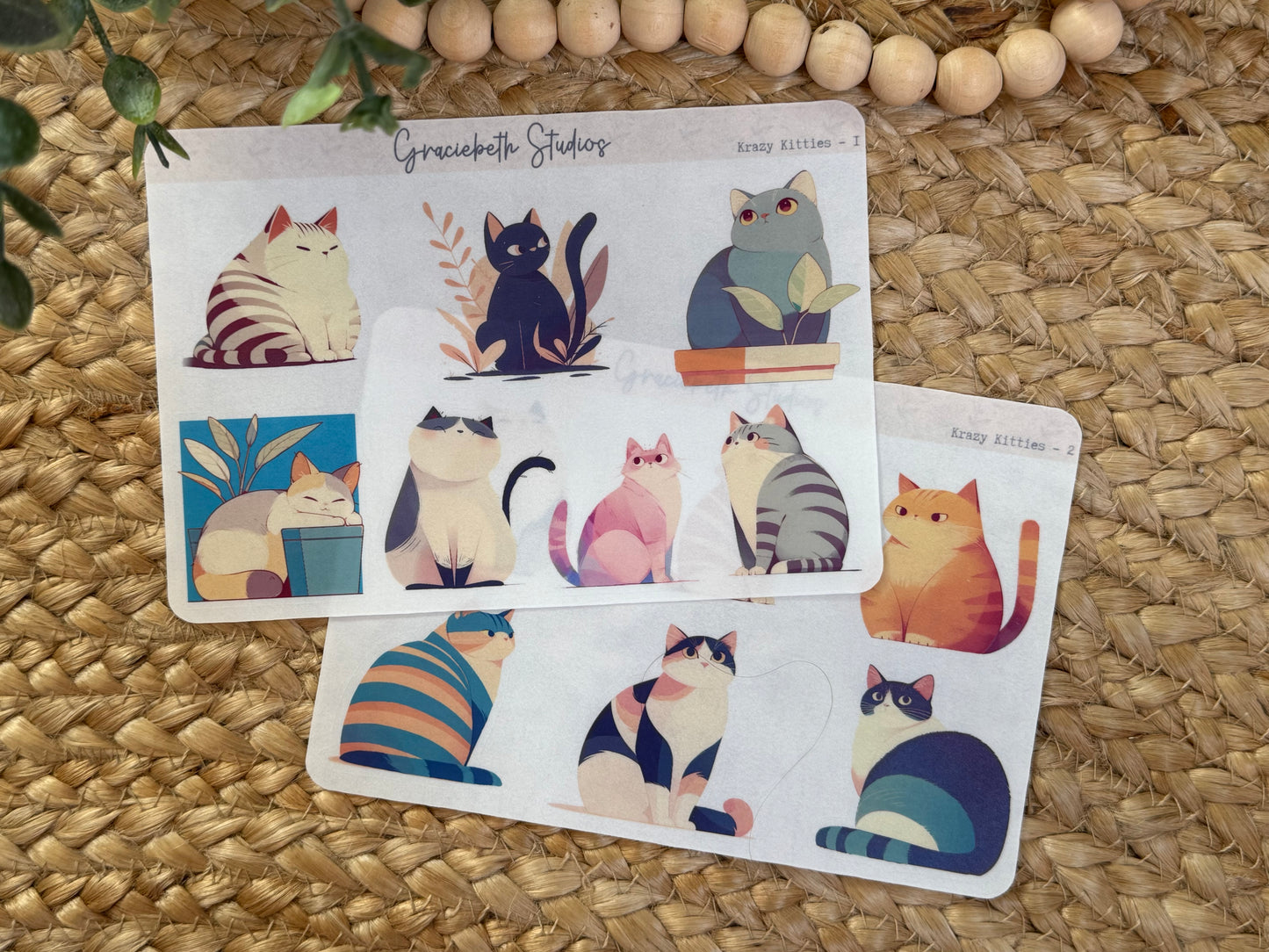 Krazy Kitties - Deco Stickers