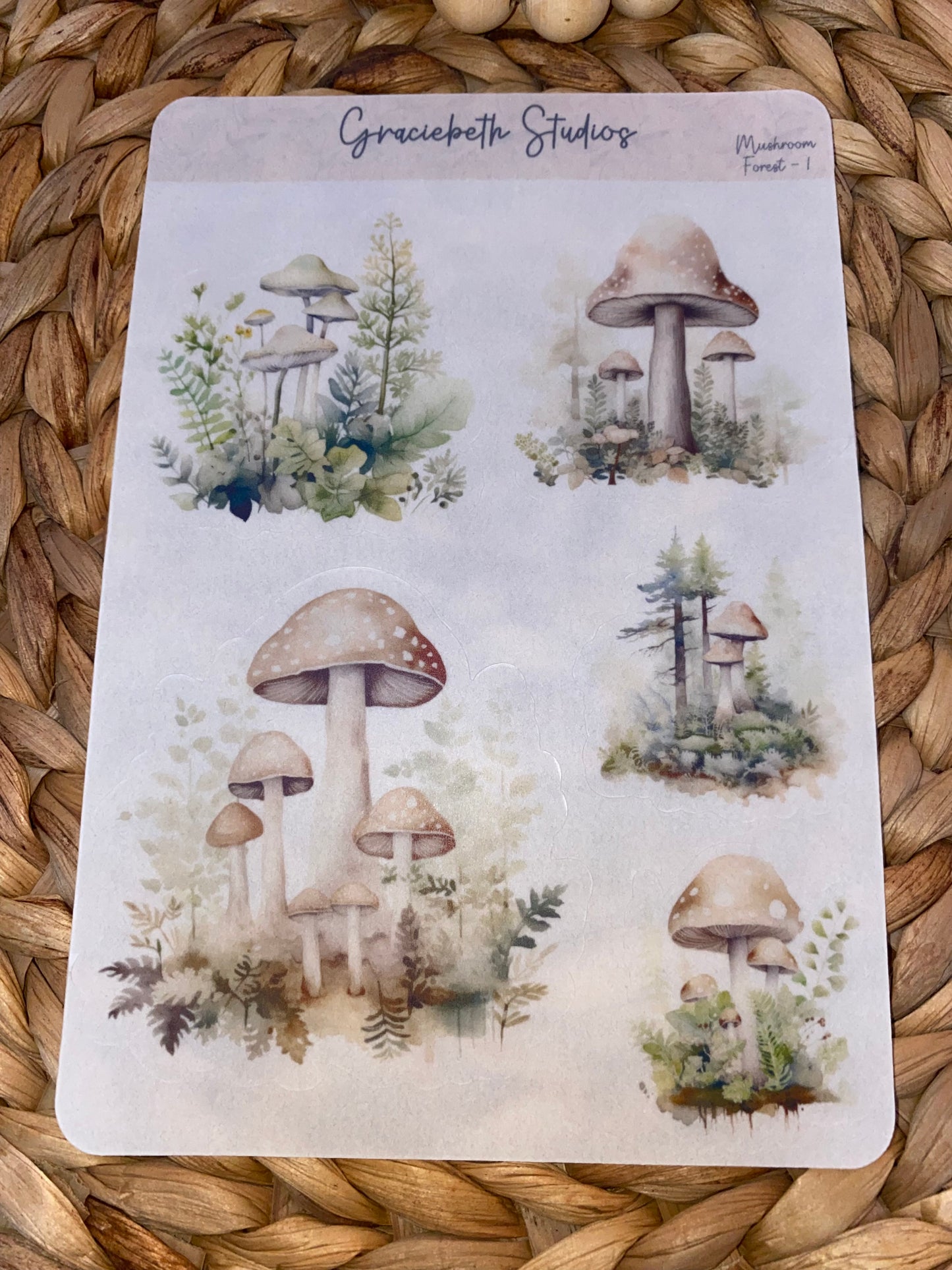 Mushroom Forest Deco Stickers