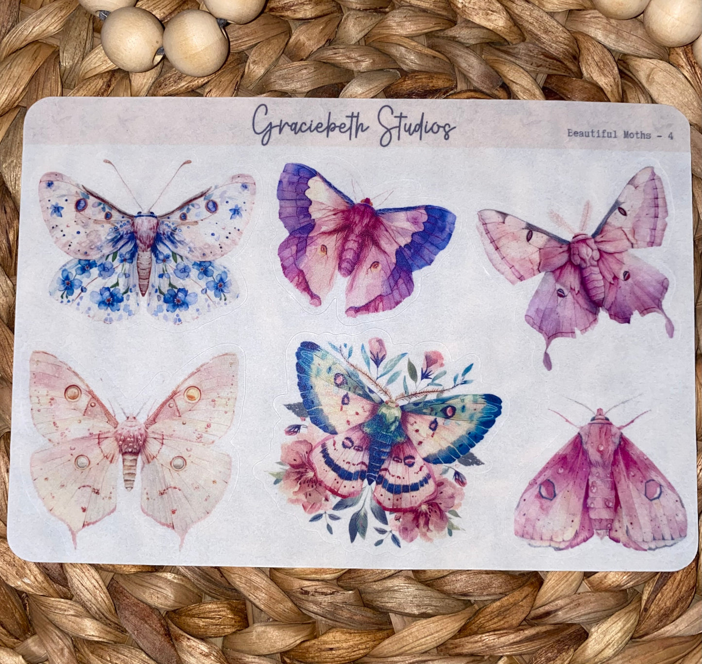 Beautiful Moths Deco Stickers