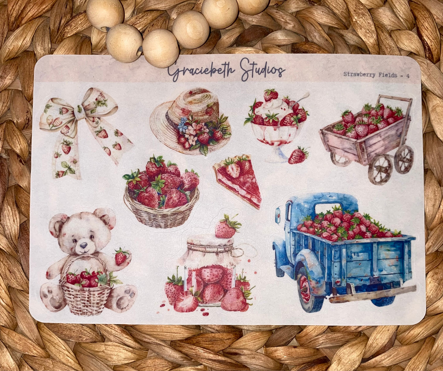 Strawberry Fields Deco Stickers