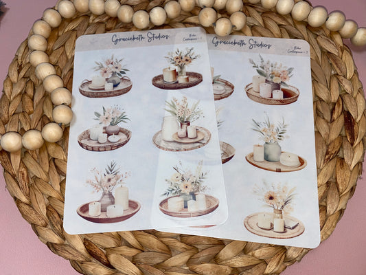 Boho Centerpieces Deco Stickers