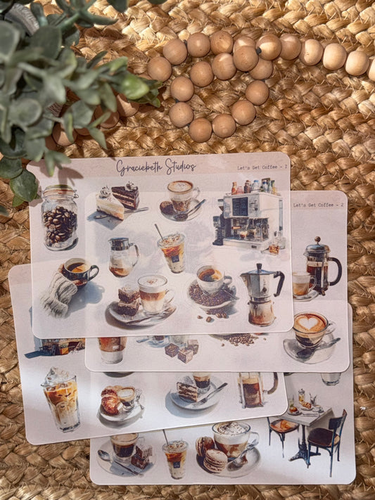 Let's Get Coffee - Deco Stickers