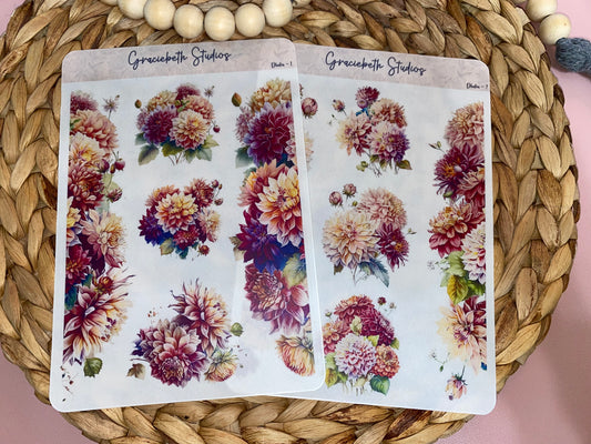 Dahlia Deco Stickers