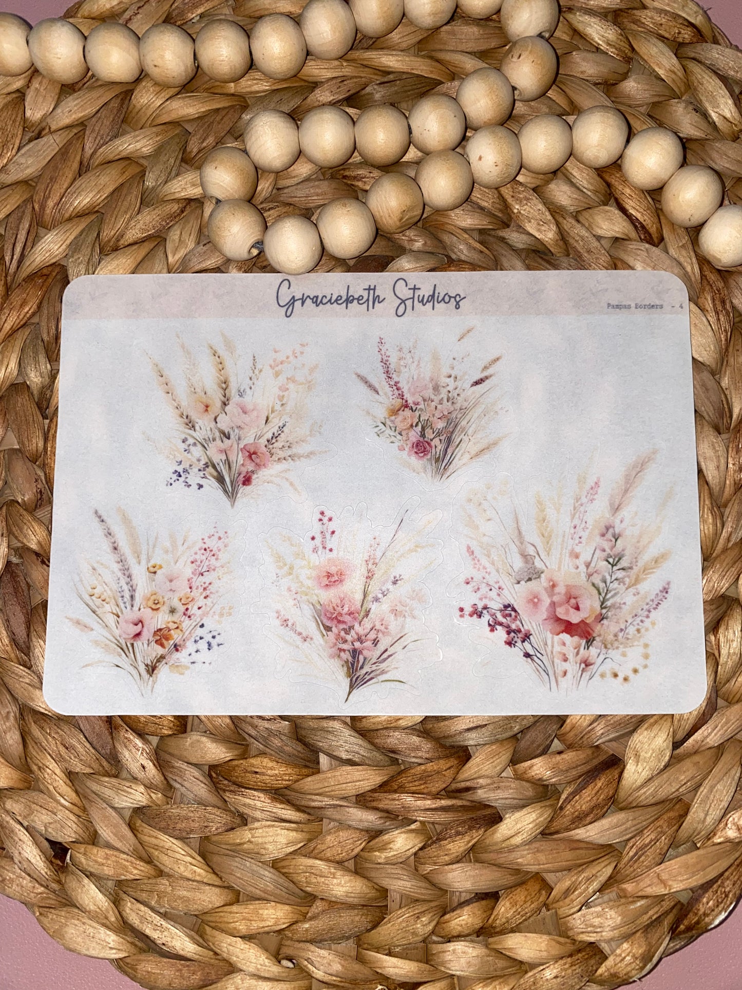 Pampas Borders Deco Stickers