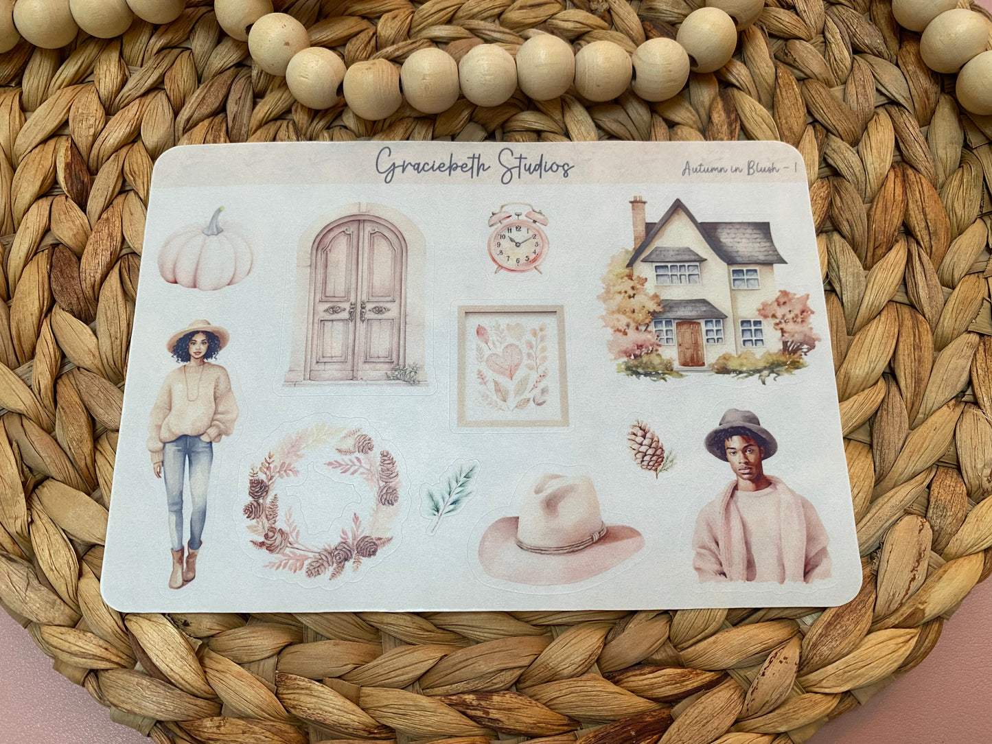 Autumn in Blush Deco Stickers