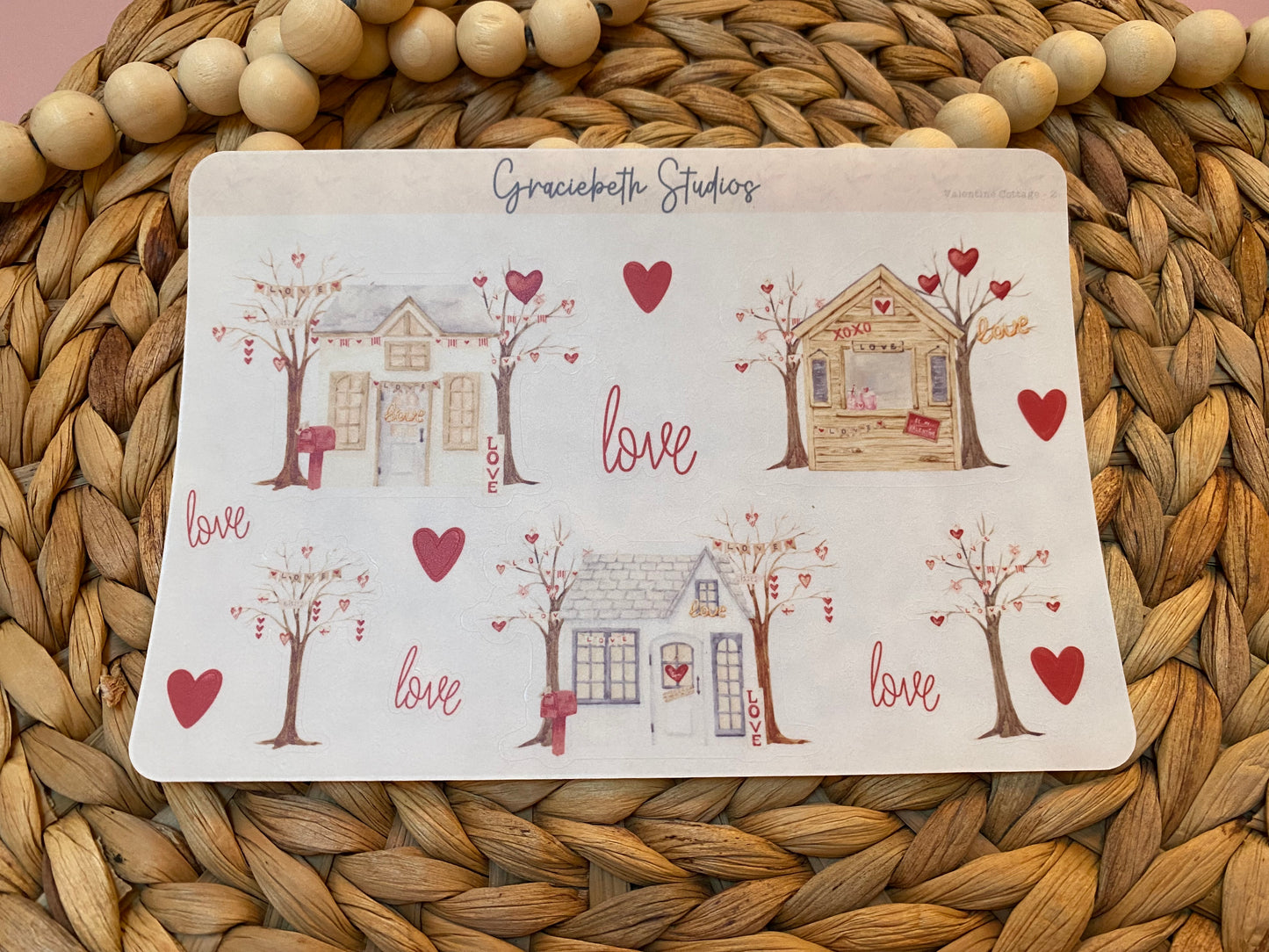 Valentine Cottage Deco Stickers