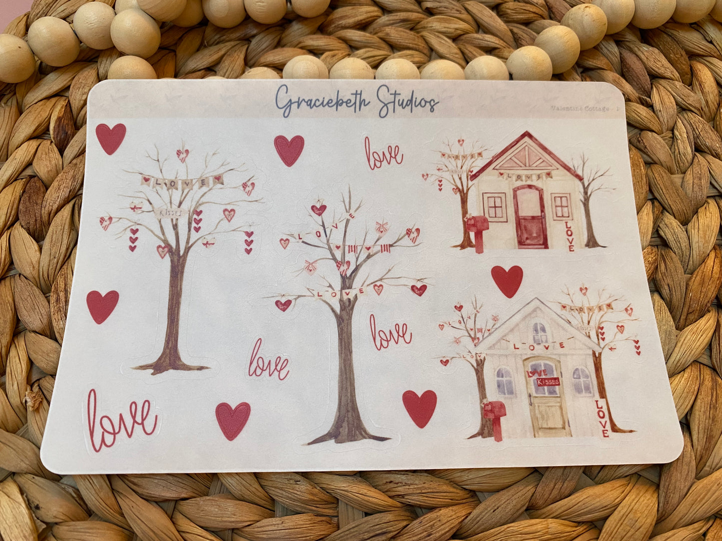 Valentine Cottage Deco Stickers