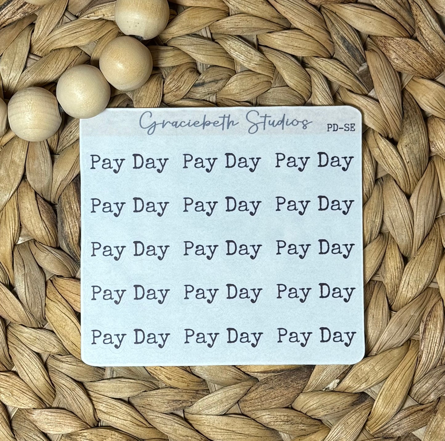 2025 - Pay Day Stickers