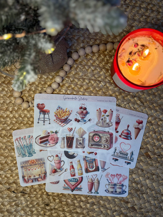 Valentine Soda Shop - Deco Stickers