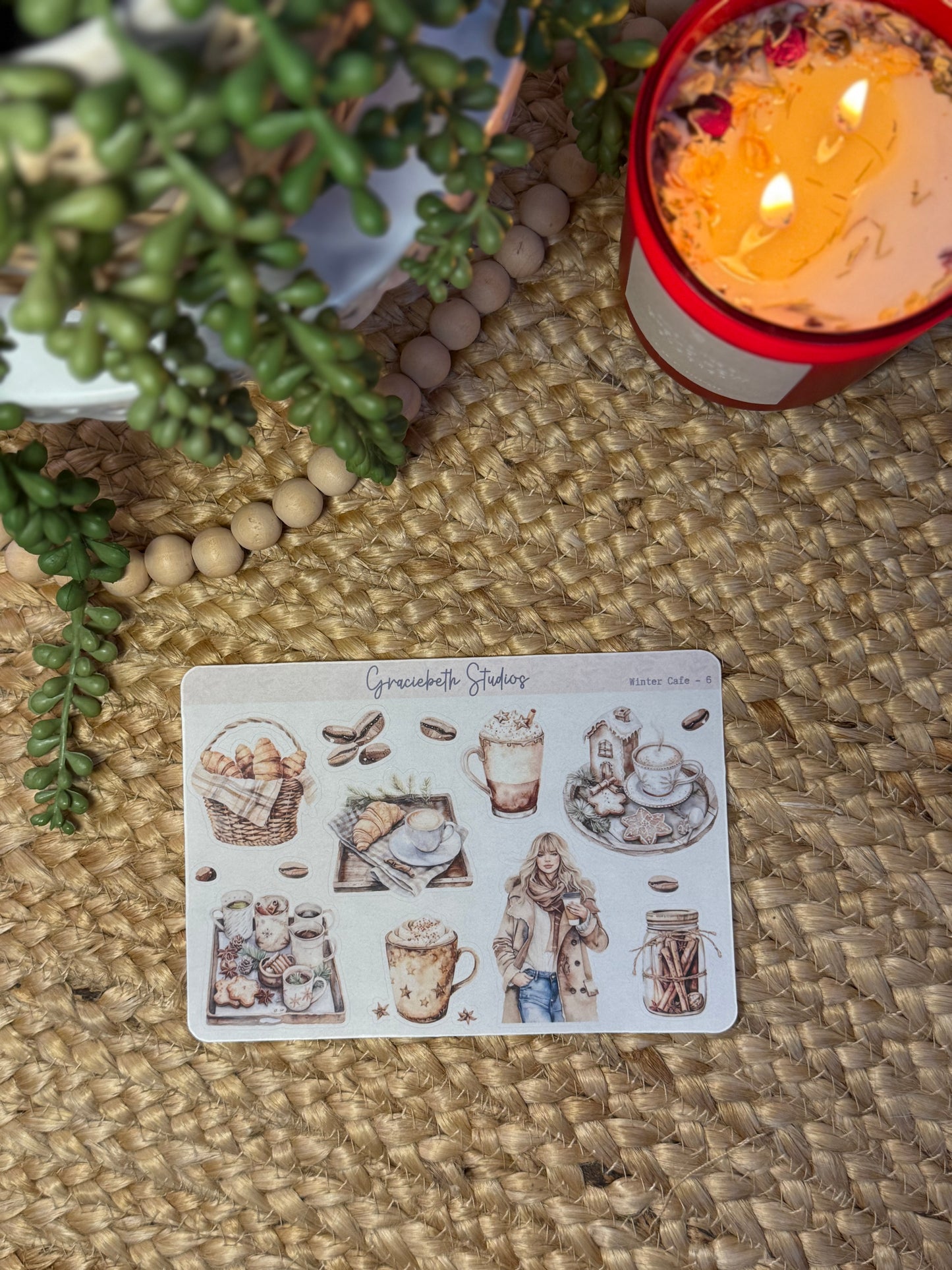 Winter Cafe -  Deco Stickers