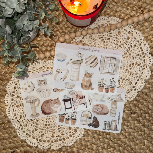 Cozy Cats - Deco Stickers