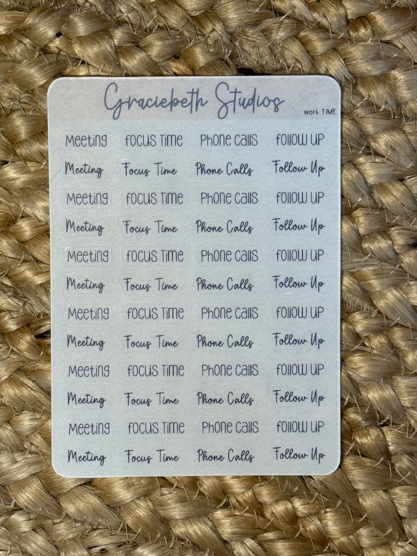 Daily Tasks Label Stickers