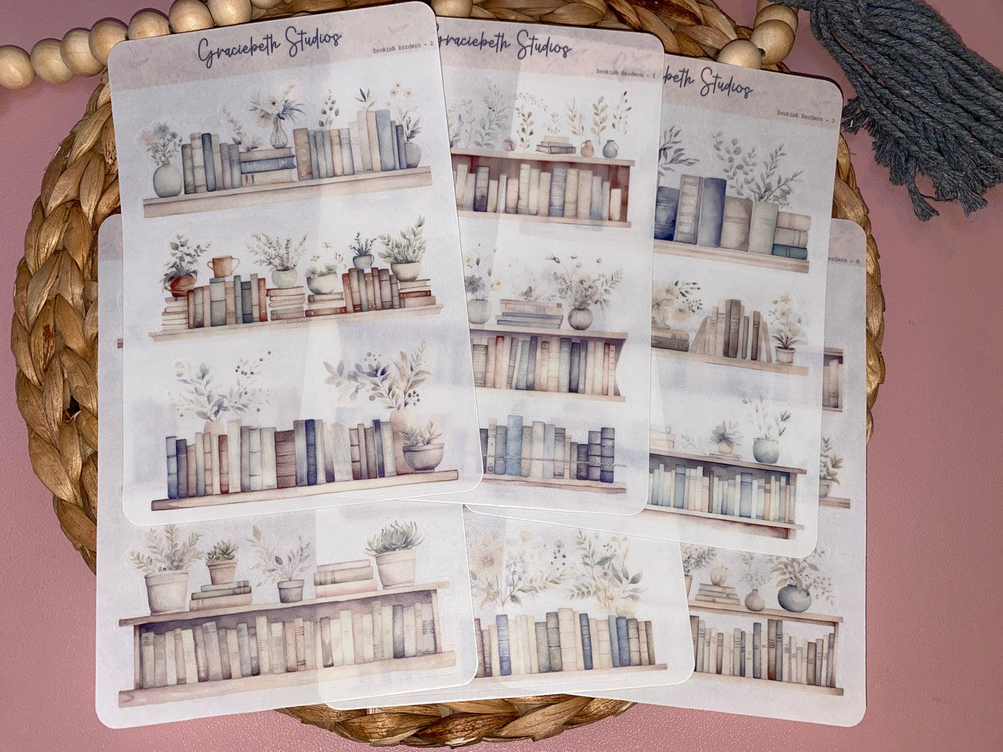 Bookish Borders Deco Stickers