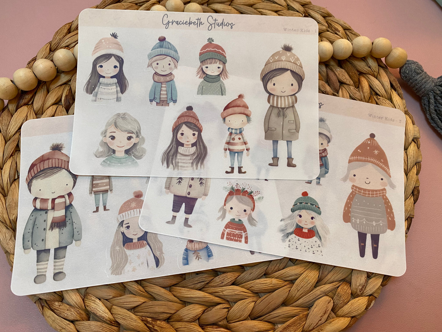 Winter Kids Deco Stickers