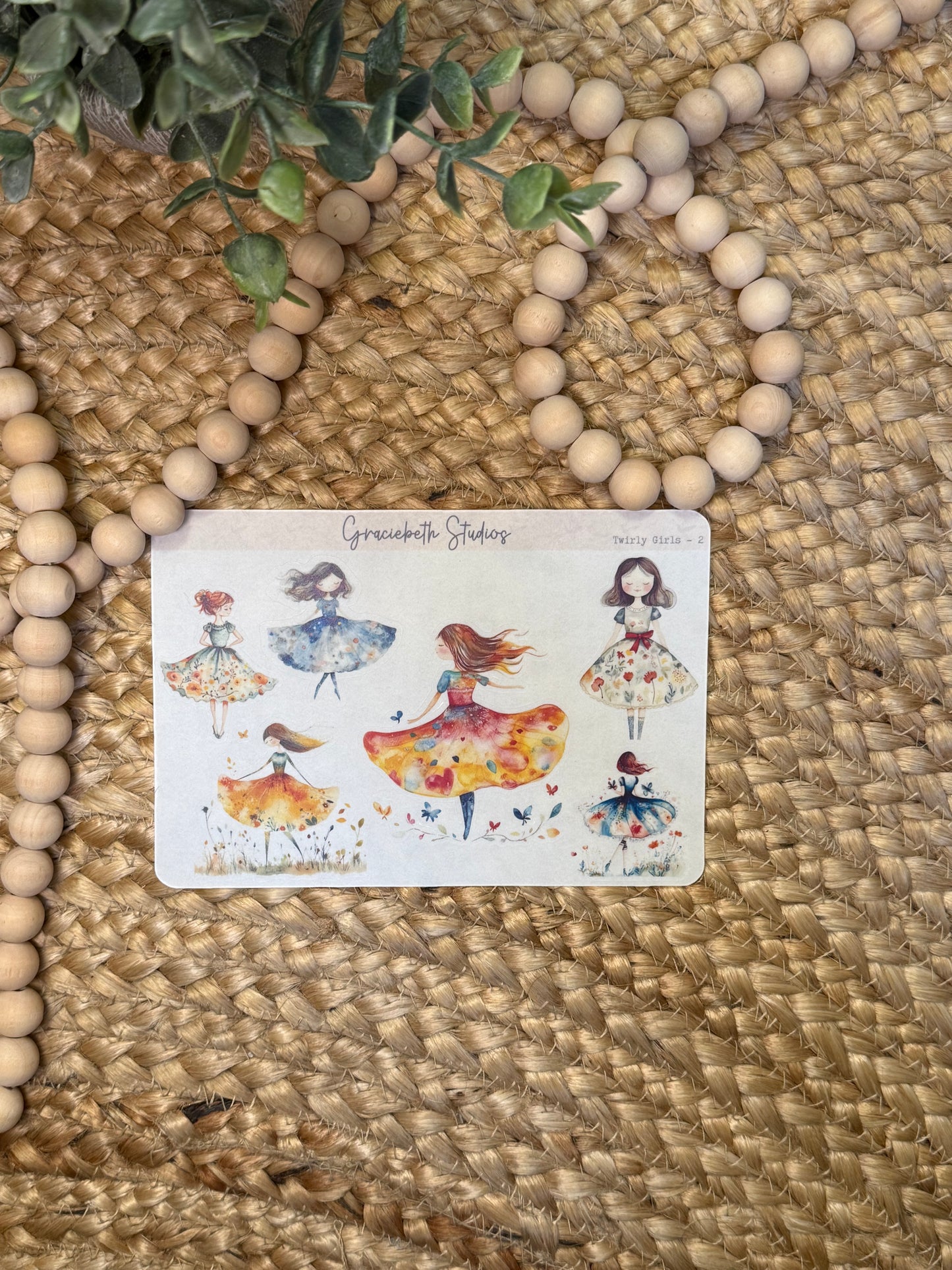 Twirly Girls Deco Stickers