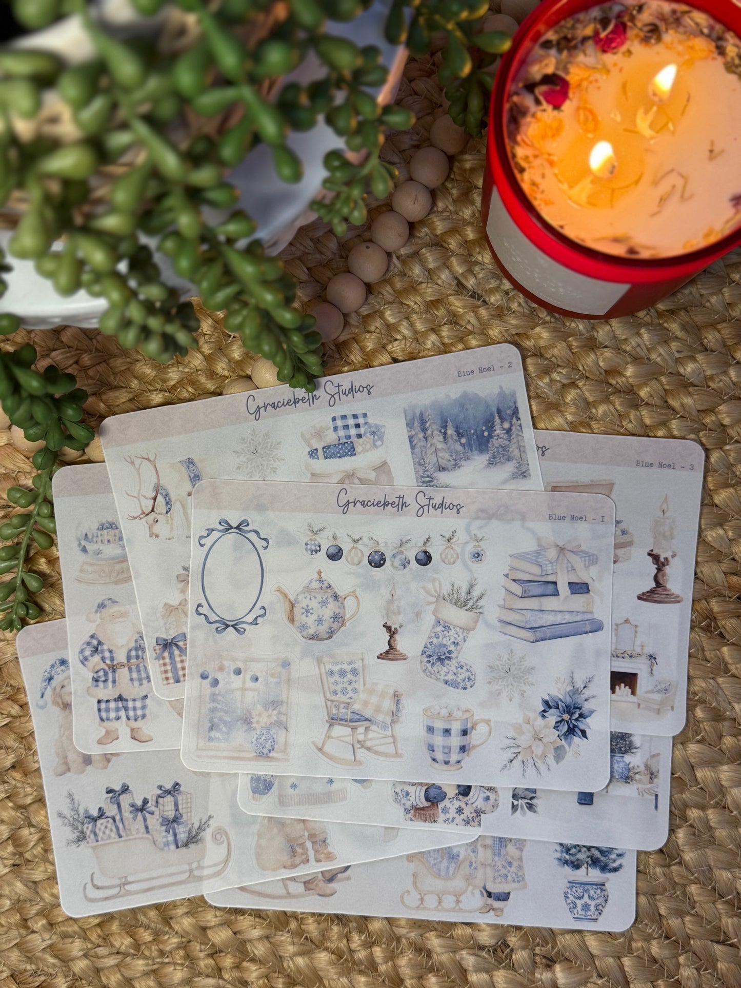 Blue Noel - Deco Stickers