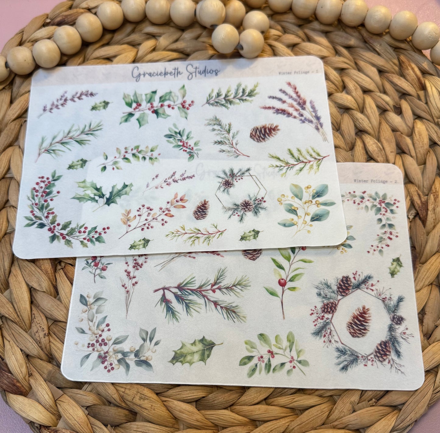 Winter Foliage Deco Stickers