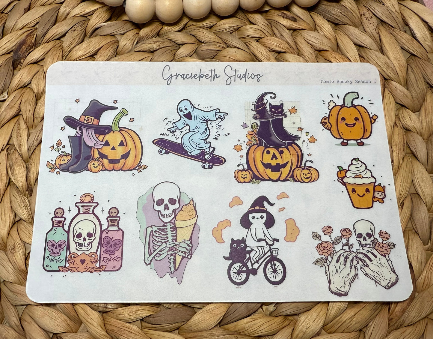 Comic Spooky Season Deco Stickers