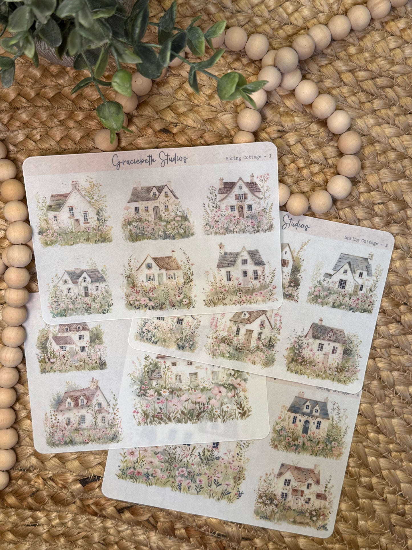 Spring Cottage Deco Stickers