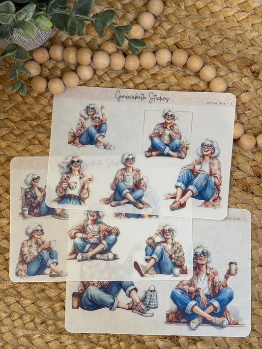 Coffee Date Deco Stickers