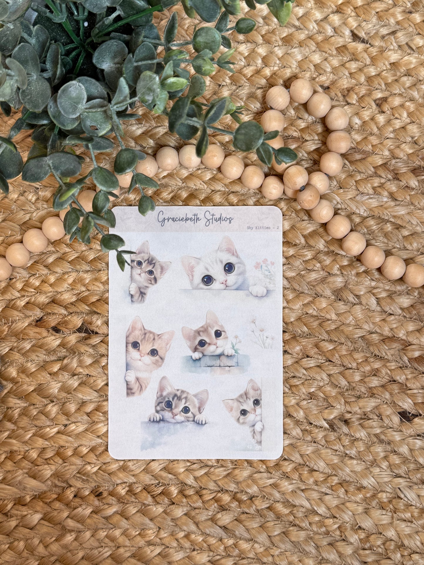 Shy Kitties - Deco Stickers