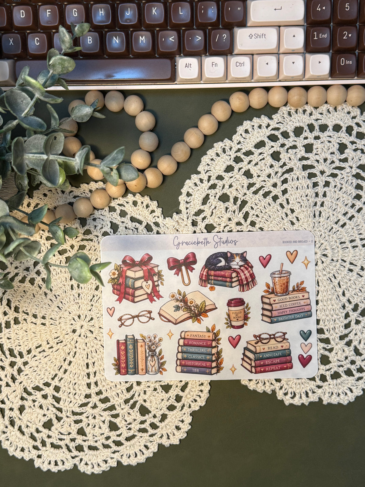 Booked and Brewed - Deco Stickers